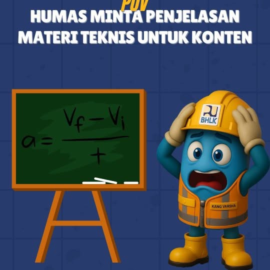 Nasib jadi Humas di Balai teknis... 🙃

Punya rekan kerja yang pinter banget itu anugerah, tapi pas mereka mulai jelasin rumus dan metode, di situlah iman kita diuji. Telinga sih denger, tapi otak langsung loading 404 Not Found. Betul gak temen-temen humas? Untung temen-temen teknis selalu berbaik hati mau direpotkan🤝✨

Siapa yang nasibnya sama kayak gini? Absen di kolom komentar! 👇

#SigapMembangunNegeriUntukRakyat
#MengelolaAirUntukNegeri
#produktifBerkualitas
@KementerianPU @pu_sda