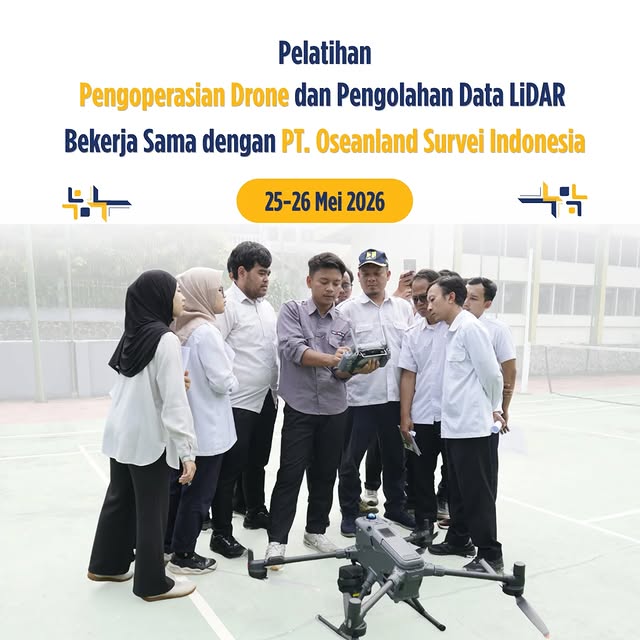 Halo #SahabatBHLK 👋

Balai Hidrologi dan Lingkungan Keairan melaksanakan kegiatan Pelatihan Pengoperasian dan Pengolahan Data Drone LiDAR sebagai upaya peningkatan kapasitas sumber daya manusia dalam mendukung kegiatan survei dan pemetaan berbasis teknologi UAV.

Kegiatan yang diselenggarakan bekerja sama dengan PT Oseanland Survei Indonesia ini mencakup pengenalan perangkat, praktik pengoperasian drone, hingga pengolahan data LiDAR guna menghasilkan data spasial yang akurat, efektif, dan efi